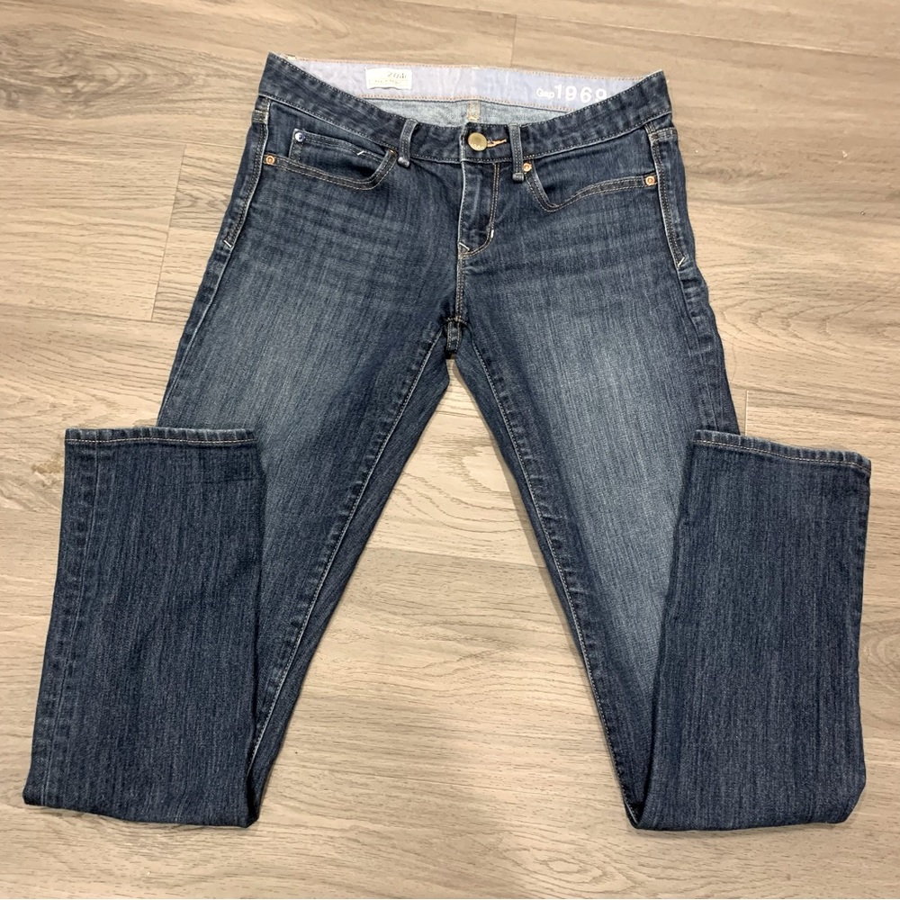 Gap 1969 straight leg mid waist jeans 💫size 27/4 R - Picture 2 of 5